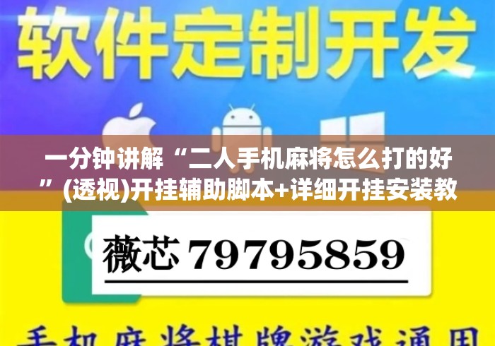一分钟讲解“二人手机麻将怎么打的好”(透视)开挂辅助脚本+详细开挂安装教程