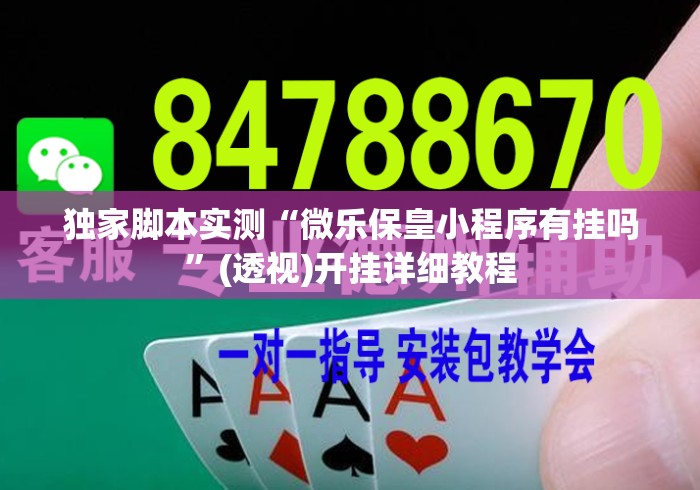 独家脚本实测“微乐保皇小程序有挂吗”(透视)开挂详细教程