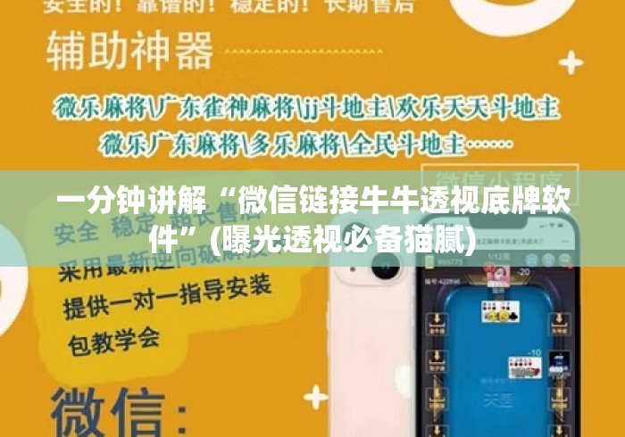 一分钟讲解“微信链接牛牛透视底牌软件”(曝光透视必备猫腻)