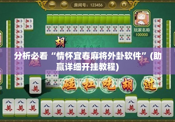 分析必看“情怀宜春麻将外卦软件”(助赢详细开挂教程)