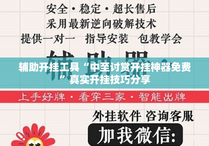 辅助开挂工具“中至讨赏开挂神器免费”真实开挂技巧分享