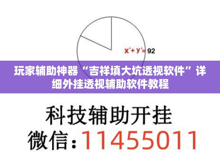 玩家辅助神器“吉祥填大坑透视软件	”详细外挂透视辅助软件教程