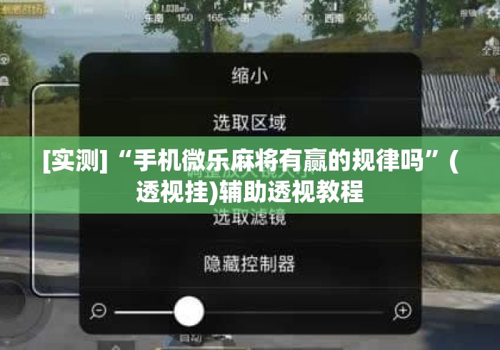 [实测]“手机微乐麻将有赢的规律吗”(透视挂)辅助透视教程