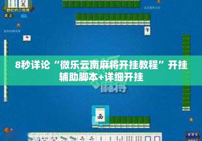 8秒详论“微乐云南麻将开挂教程”开挂辅助脚本+详细开挂