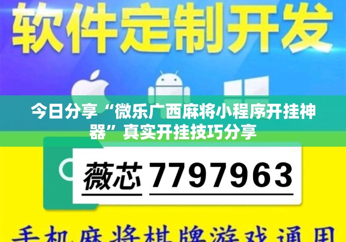 今日分享“微乐广西麻将小程序开挂神器”真实开挂技巧分享