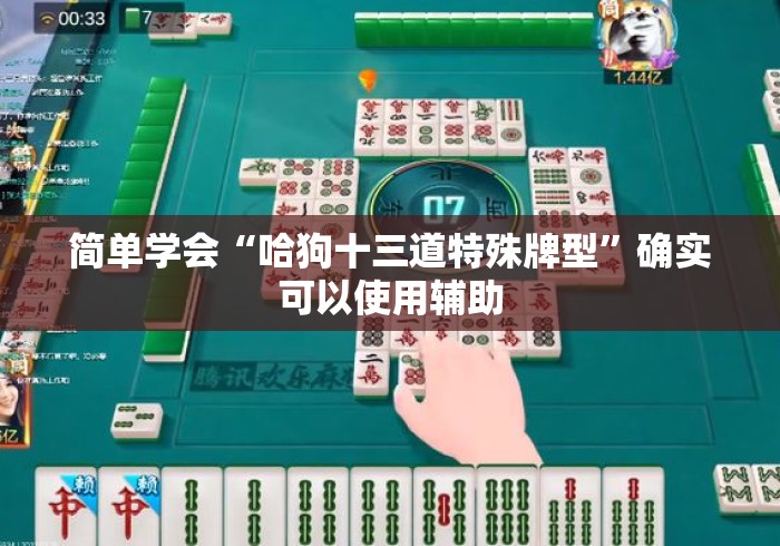 简单学会“哈狗十三道特殊牌型”确实可以使用辅助