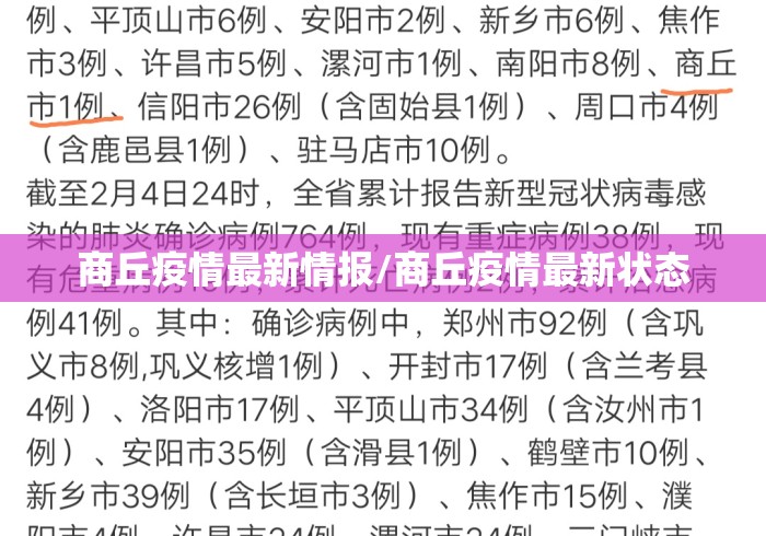 商丘疫情最新情报/商丘疫情最新状态