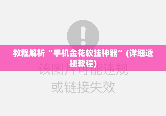 教程解析“手机金花软挂神器”(详细透视教程)
