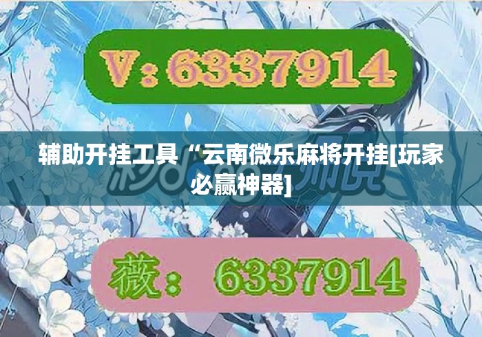 辅助开挂工具“云南微乐麻将开挂[玩家必赢神器]