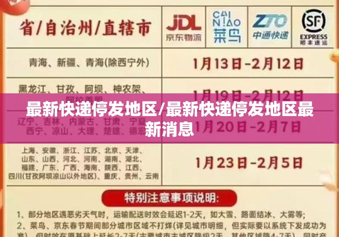 最新快递停发地区/最新快递停发地区最新消息