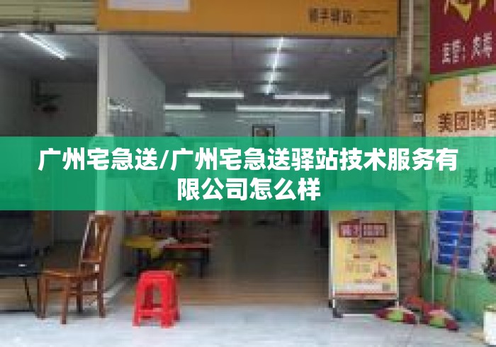 广州宅急送/广州宅急送驿站技术服务有限公司怎么样 广州宅急送/广州宅急送驿站技术服务有限公司怎么样
