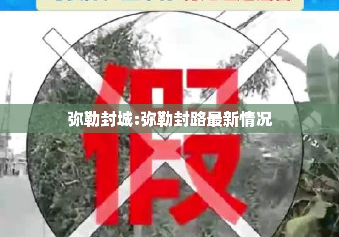弥勒封城:弥勒封路最新情况