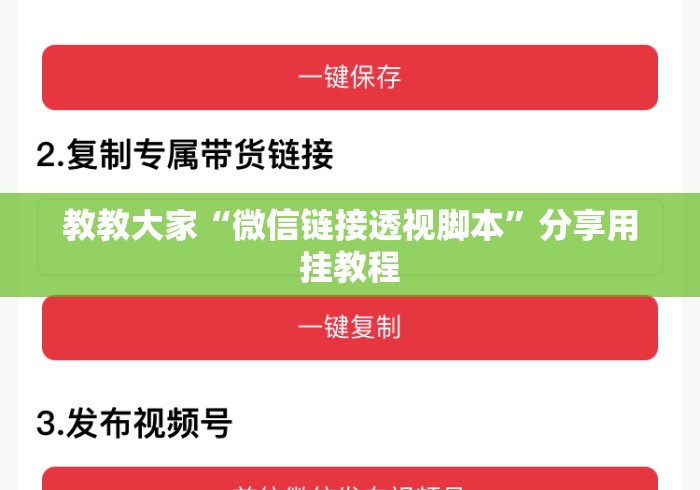 教教大家“微信链接透视脚本”分享用挂教程