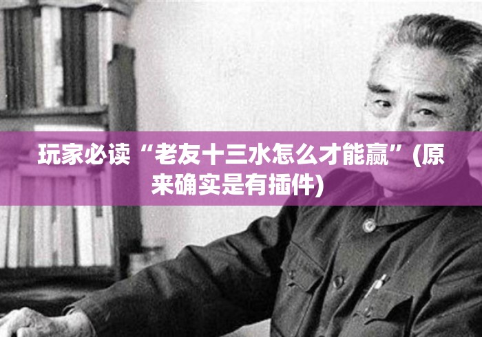 玩家必读“老友十三水怎么才能赢	”(原来确实是有插件) 