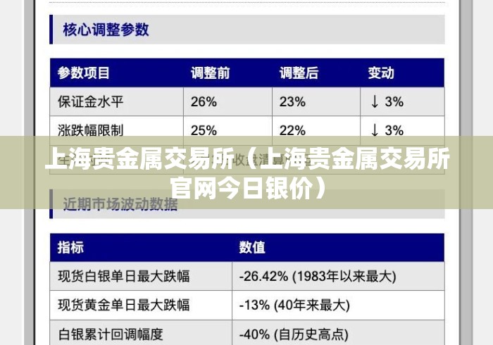 上海贵金属交易所（上海贵金属交易所官网今日银价）