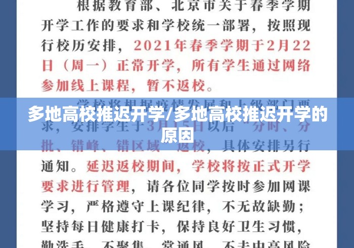 多地高校推迟开学/多地高校推迟开学的原因