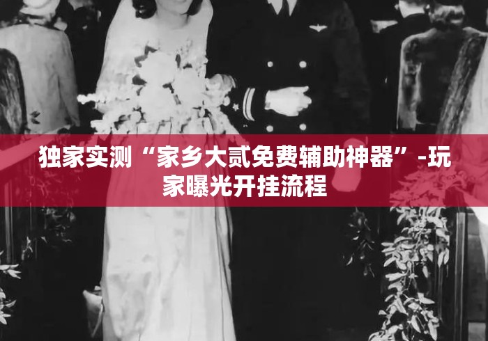 独家实测“家乡大贰免费辅助神器	”-玩家曝光开挂流程
