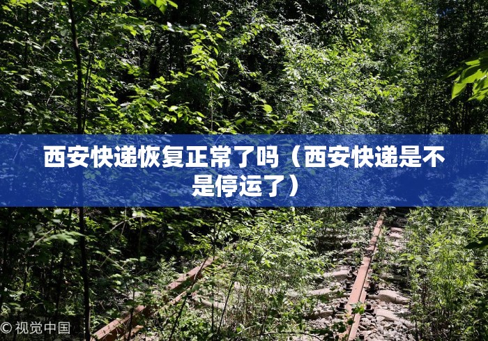 西安快递恢复正常了吗（西安快递是不是停运了）