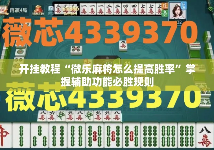 开挂教程“微乐麻将怎么提高胜率	”掌握辅助功能必胜规则