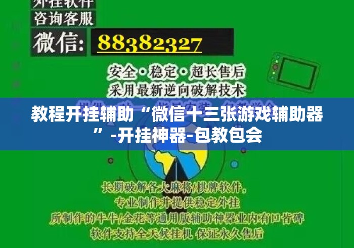 教程开挂辅助“微信十三张游戏辅助器”-开挂神器-包教包会