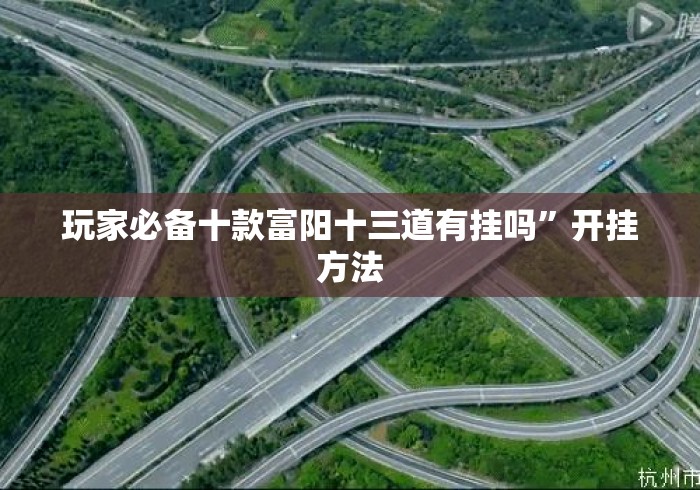 玩家必备十款富阳十三道有挂吗”开挂方法