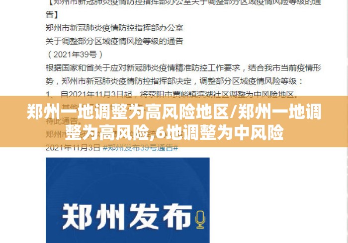 郑州一地调整为高风险地区/郑州一地调整为高风险,6地调整为中风险 郑州一地调整为高风险地区/郑州一地调整为高风险,6地调整为中风险