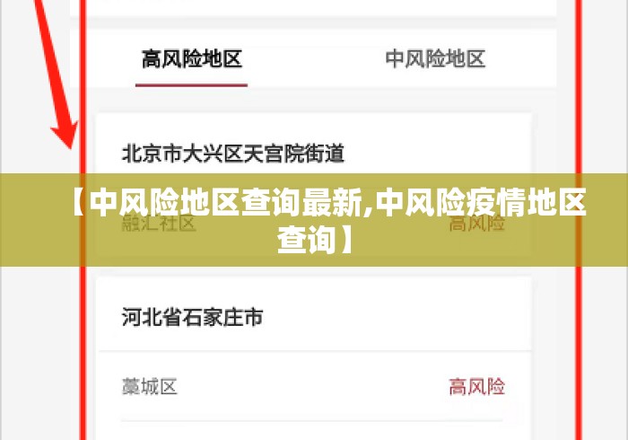 【中风险地区查询最新,中风险疫情地区查询】
