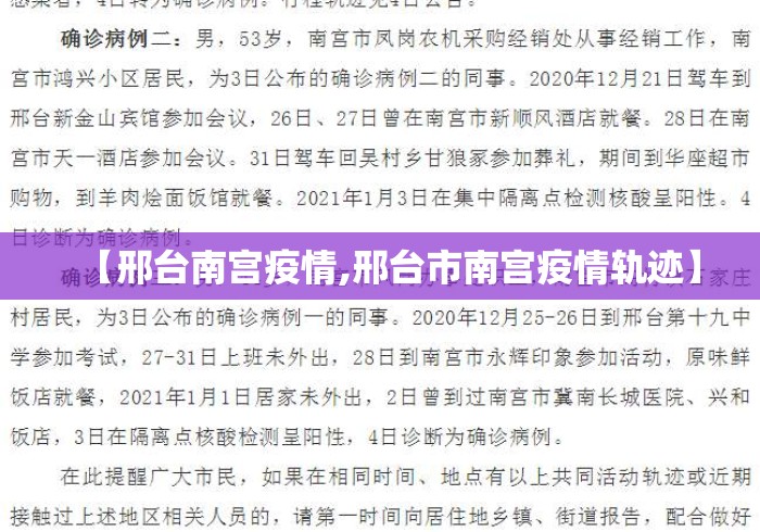 【邢台南宫疫情,邢台市南宫疫情轨迹】 【邢台南宫疫情,邢台市南宫疫情轨迹】