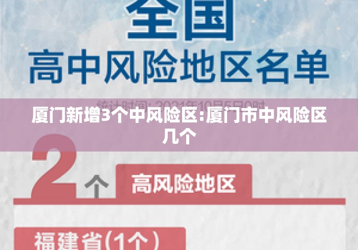厦门新增3个中风险区:厦门市中风险区几个
