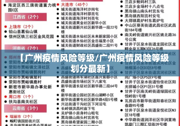 【广州疫情风险等级/广州疫情风险等级划分最新】 【广州疫情风险等级/广州疫情风险等级划分最新】