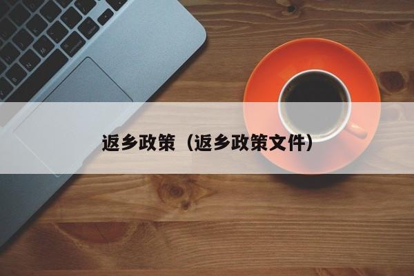 返乡政策(返乡政策文件)